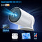 Salange P300 Mini Portable Projector - 4K 8K Video Decoding, 720P HD, Android 11, Wi-Fi, BT 5.1